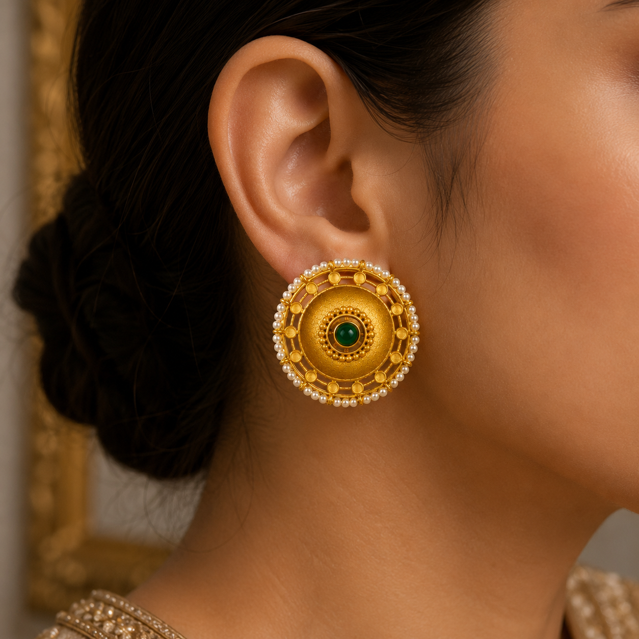 Regal Sunburst Pearl Studs