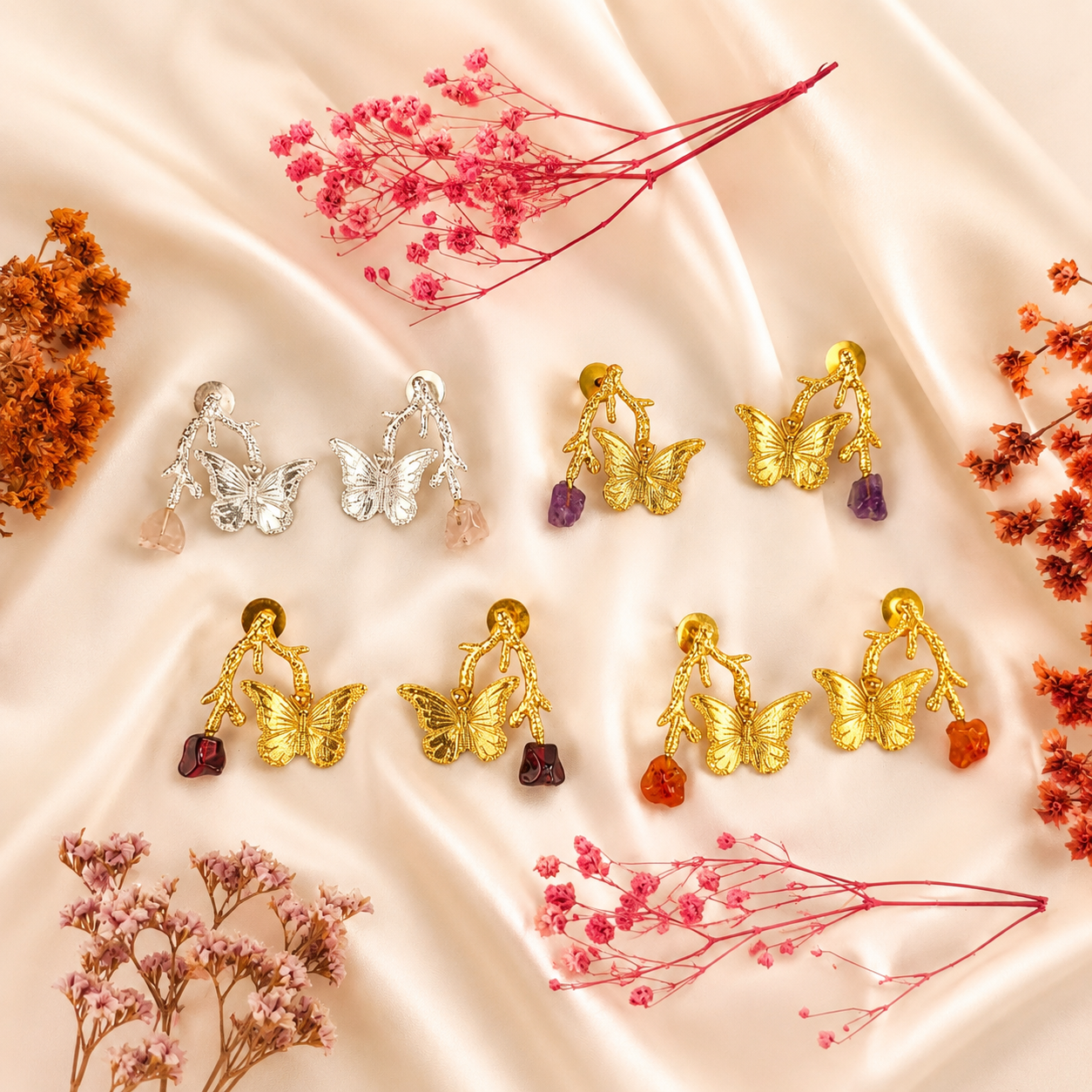 Amethyst Flutter Drops Earrings