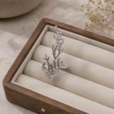 Arctic Willow Knuckle Ring – Textured Architectural Statement Ring