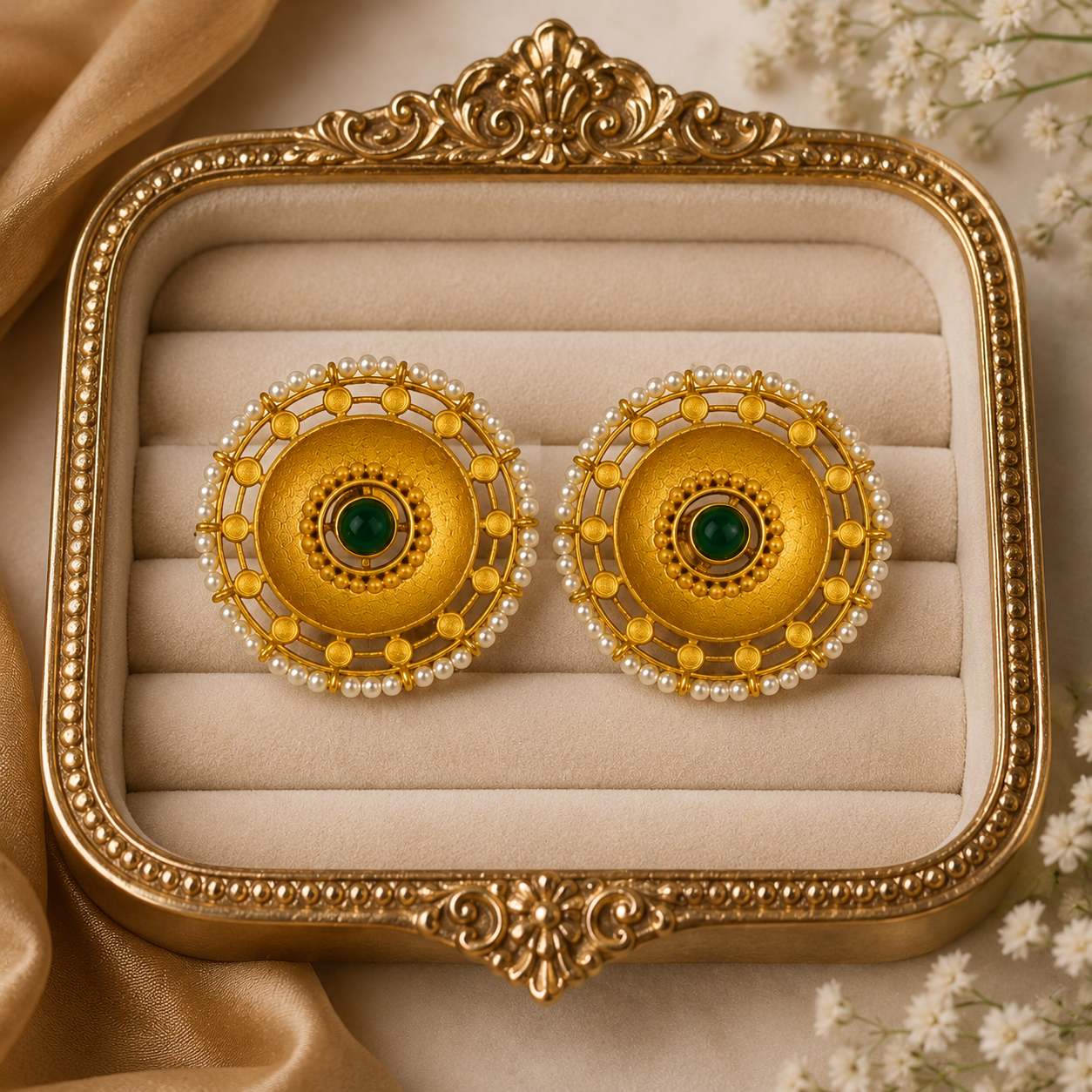 Regal Sunburst Pearl Studs