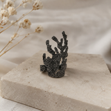 Oxidized Nocturnal Crown Ring – Dark Patina Textured Gothic Statement Ring