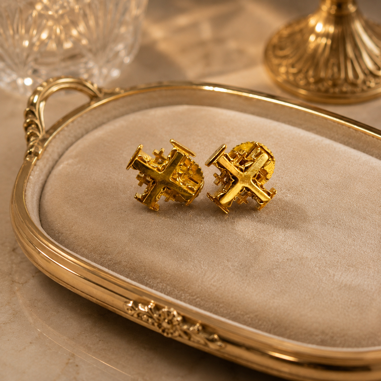 Aurex Cross Studs