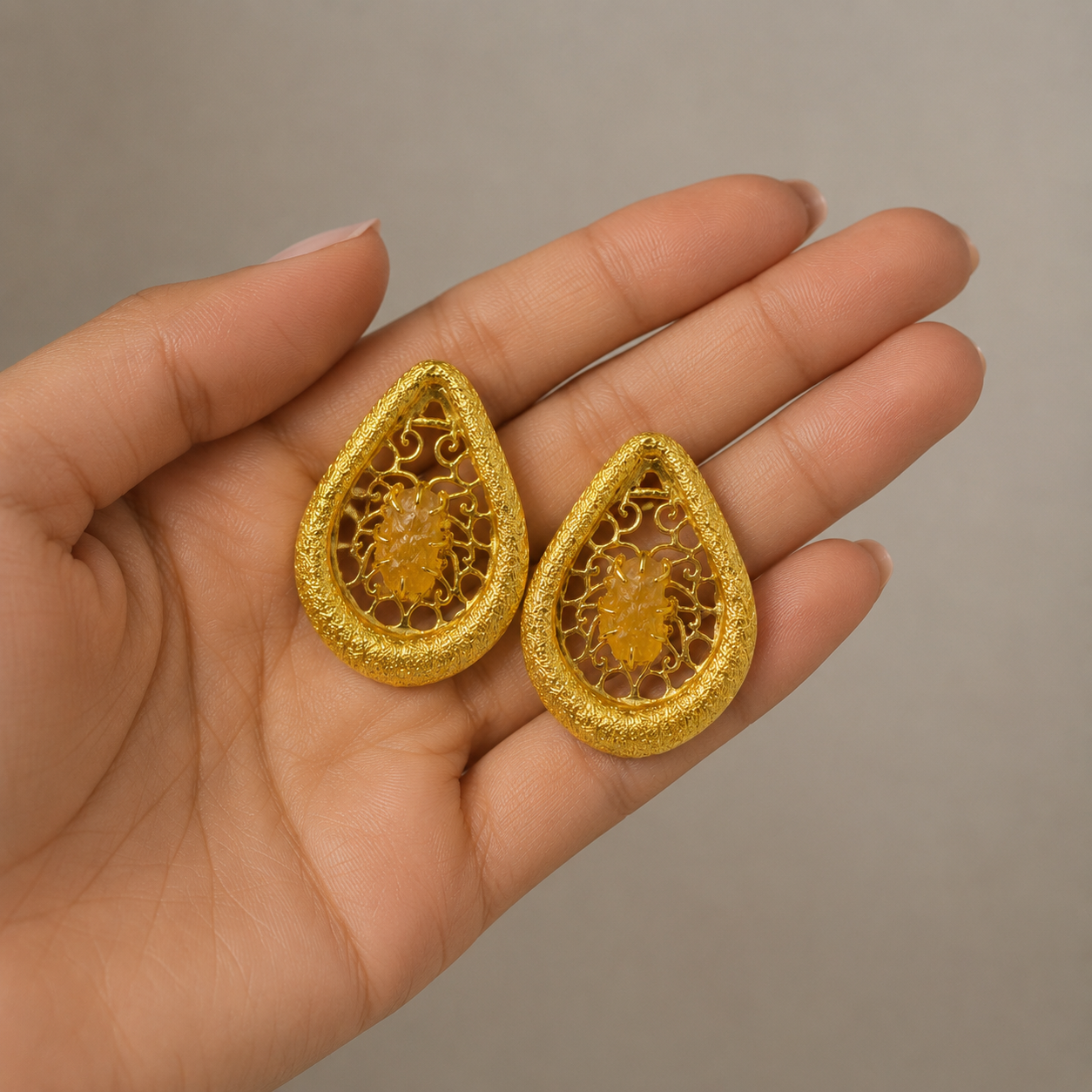 Amber Royale Studs