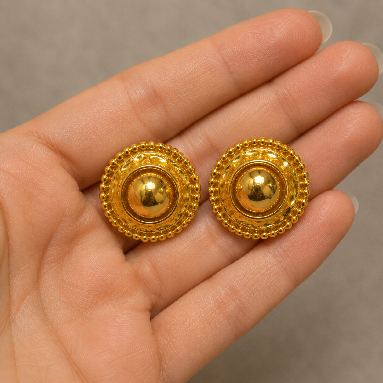 Regal Disc Earrings