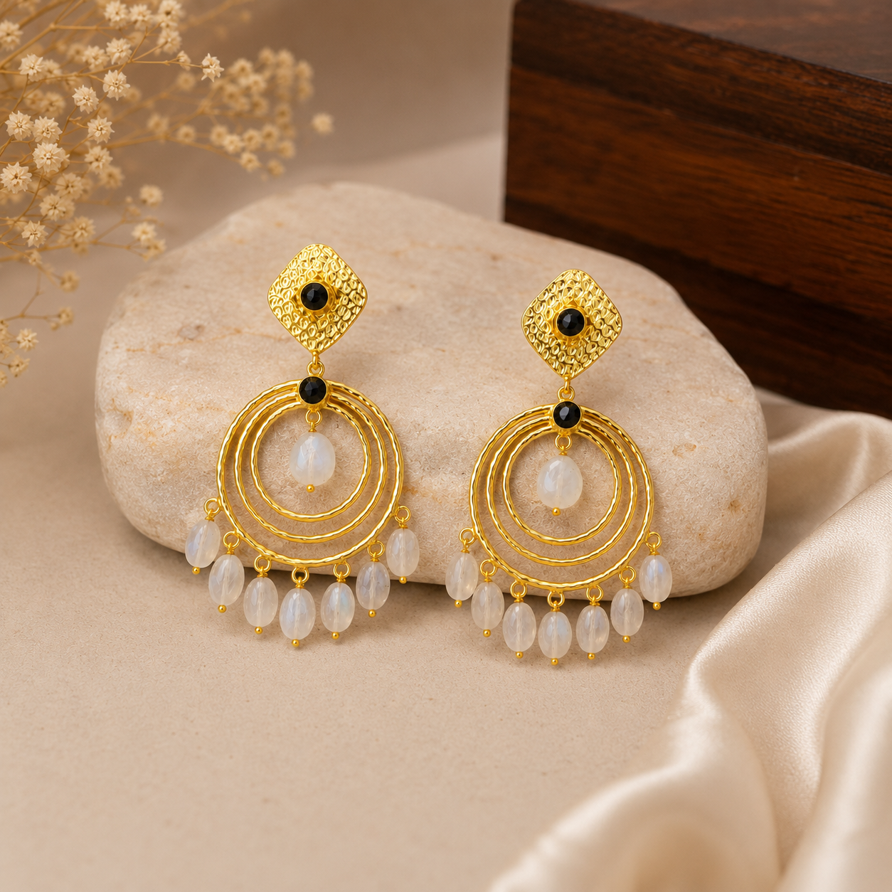 Celestial Drop Hoops