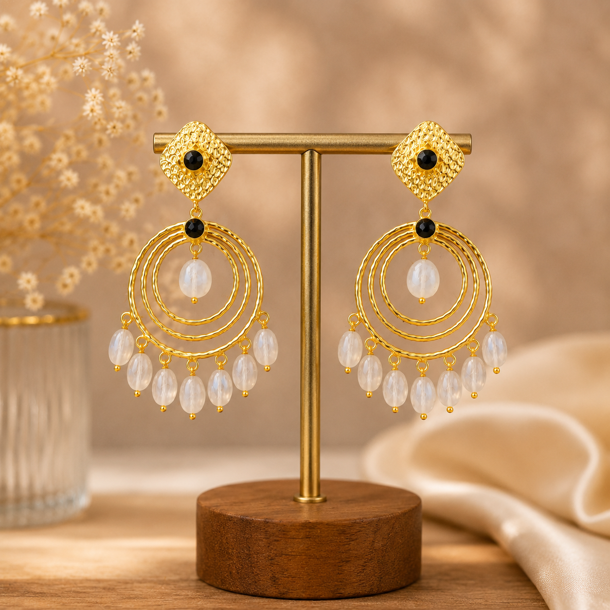 Celestial Drop Hoops