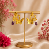 Amethyst Flutter Drops Earrings