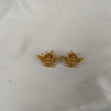 The Honeybee Petite Studs – Gold Plated Delicate Insect Statement Earrings