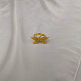 The Monarch Whispering Wing Ring – Gold Plated Brass Filigree Butterfly Ring
