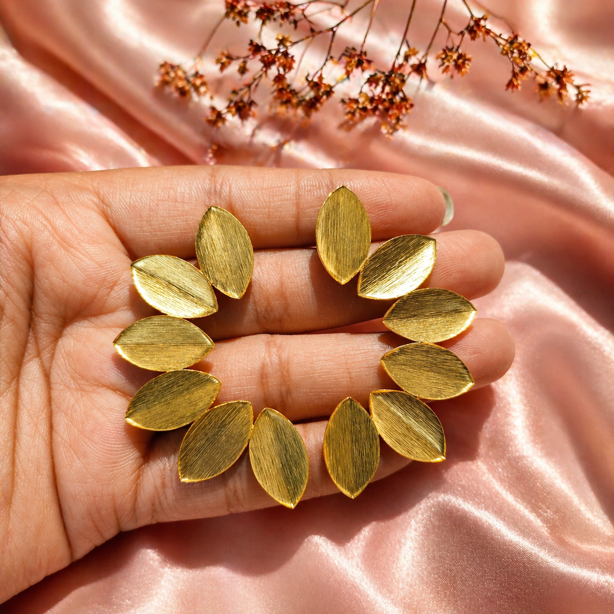 Multiple Elongated Leaf Earring