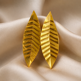 Golden Zephyr Leaves Earrings