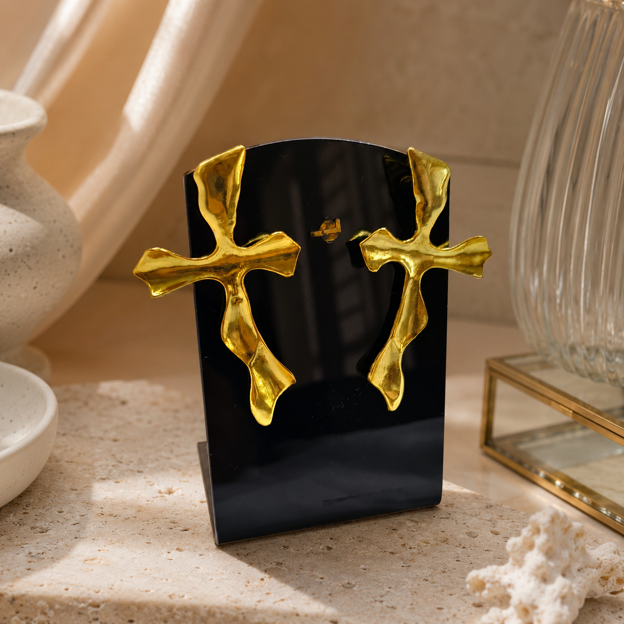 Luxe Crucis Earrings