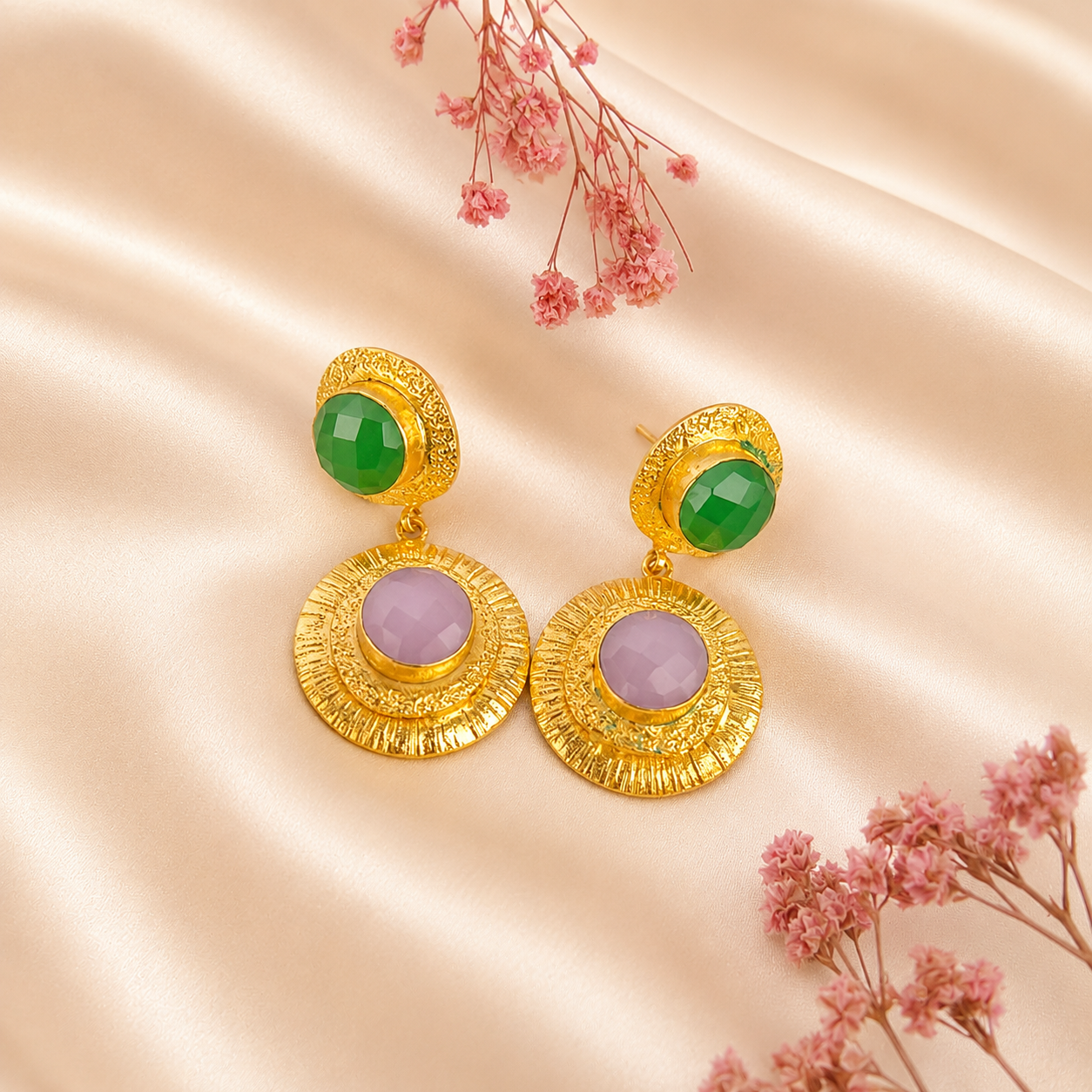 Celeste Gold Drops Earring