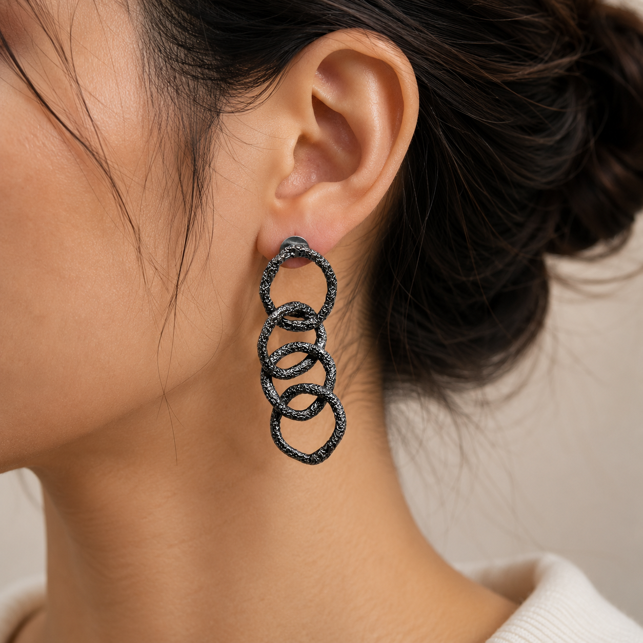 Cornring Handmade Brass Earring