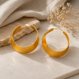 Solstice Curve Hoops Earring