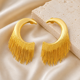 Aurora Fringe Hoops Earrings