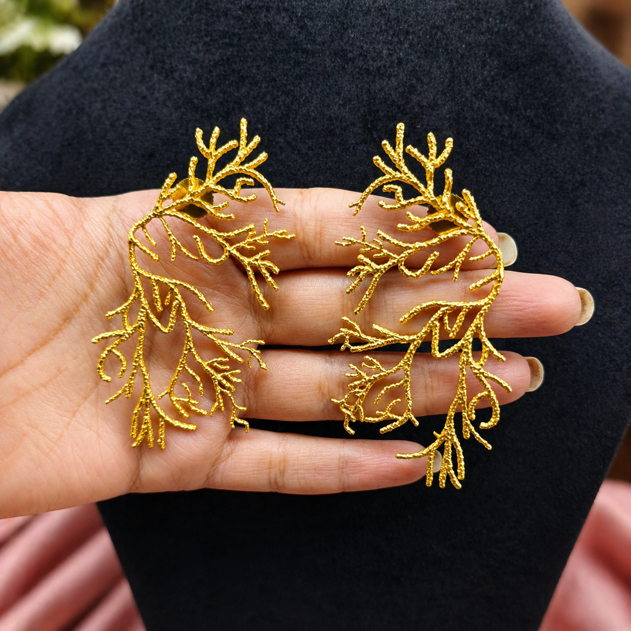Leafos Handmade Brass Earing