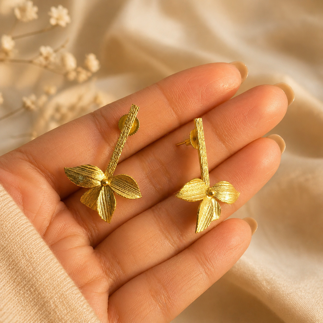 Green Whisper Handmade Earring