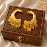 Aurora Fringe Hoops Earrings