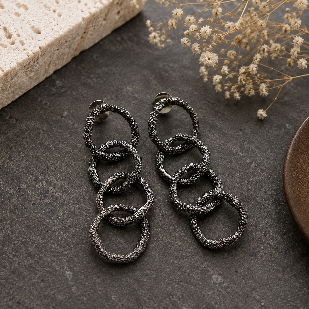 Cornring Handmade Brass Earring