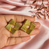 Square Shaped Statement Earring