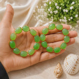 Olive Glow Hoops Earring